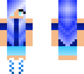 blue girl with headphones
