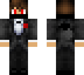boy in a suit with a mask