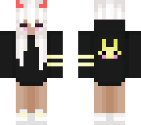 chibi devil girl with bunny on its back