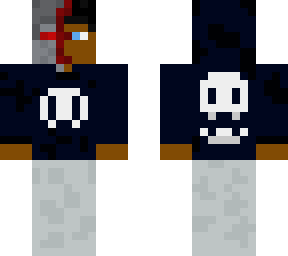 cyborg with skull design