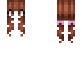 female hb - rusty brownish red fade pigtails