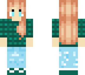 girl with brown hair blue eyes and a plaid shirt