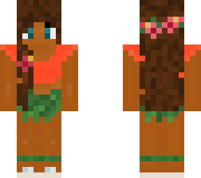 Hawaiian Hibiscus Girl | Minecraft Skin