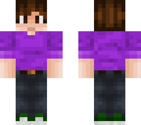 purple shirt