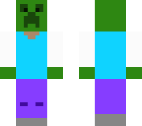 steve mejorado con mascara de creeper