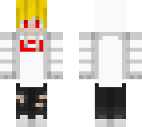 white hoodie luckzo