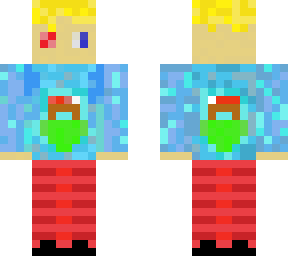 bedwars skin (blue, red)