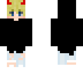 blond hair demon boy