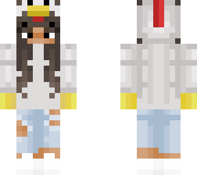 brunette chicken onesie teen girl!<3