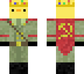 communist duckie with crown