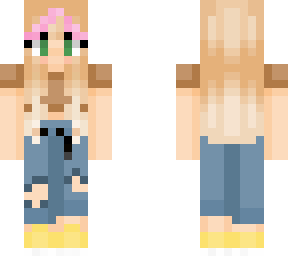 cute blonde girl with pink hair streak