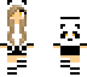 Cute Panda Girl | Minecraft Skin