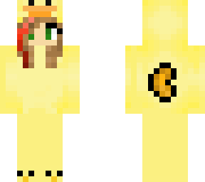 duck girl with red