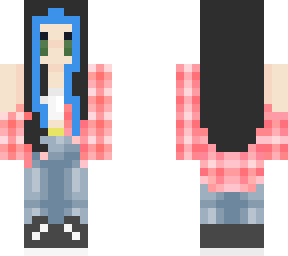 girl with colored bangs