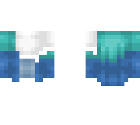 ob - cyan & blue lean jacket w/ white tshirt & shorts