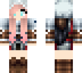 pink haired assassin girl