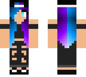 purple and blue