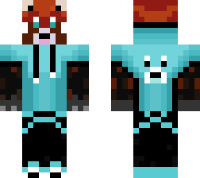 red panda in a jacket