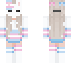 trans flag bunny