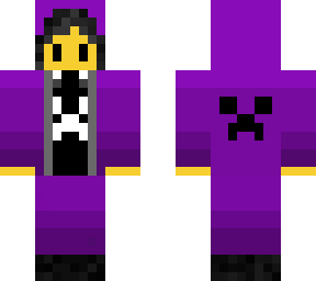 yellow guy w/ purple hoodie