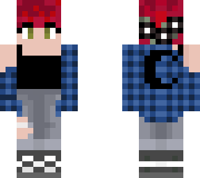 aesthetic red hair emo girl