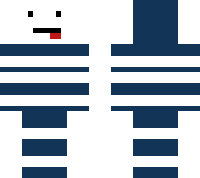 blue boi with stripes