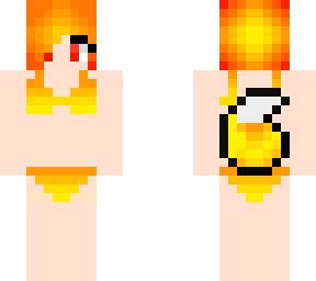 female lava wolf in swim suit and headphones