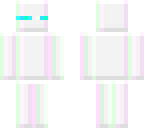 glitched blocky albino enderman
