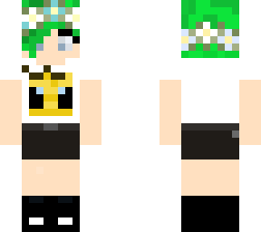 green hair e girl bee shirt