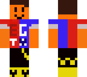 my roblox skin two colors side by side without the cap.