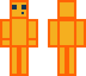 neon orange slime dude