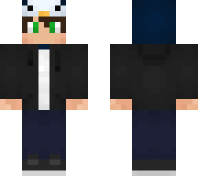 penguin boy + jacket with jeans overlay