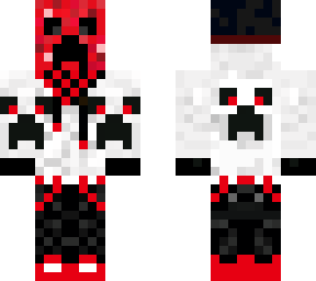 red creeperninja with creeper mask