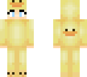 shaded girl in duck onesie