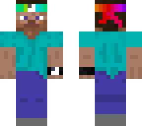 steve pvp raimbow