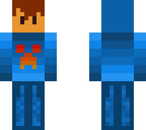water hoodie boy with lava creeper