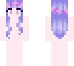 ~purple hair base with flower headband~