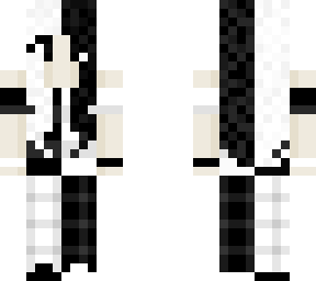 black and white split