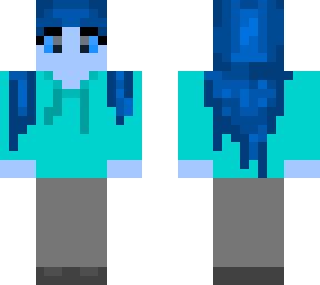 blue girl
