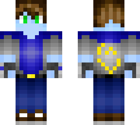 blue skin with gloves
