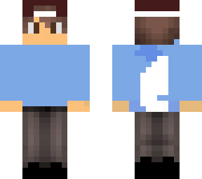 blue wolf man with hat