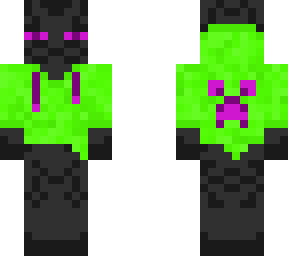 casual enderman emerald green