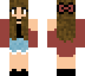 cute fall brown haired girl