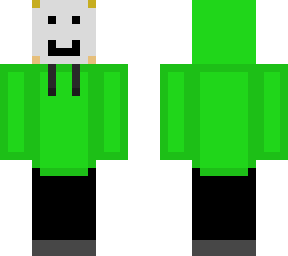 dream with a mask and green hoodie