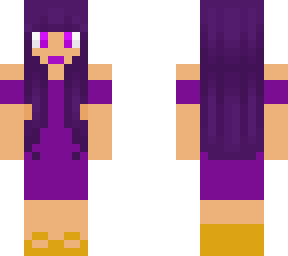 fancy girl purple pink gold yellow