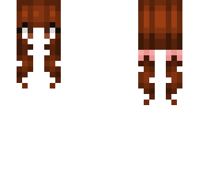 female hb - dark leather brown fade pigtails
