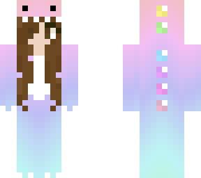 girl in waffle onsie rainbowwwww dino