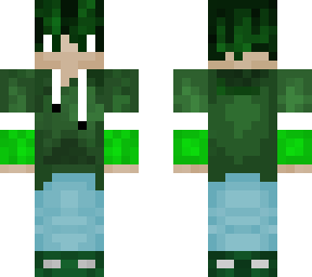 green hoodie
