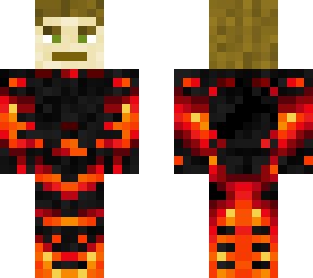 me in lava suit