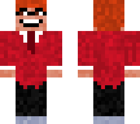minecraft red tuxedo